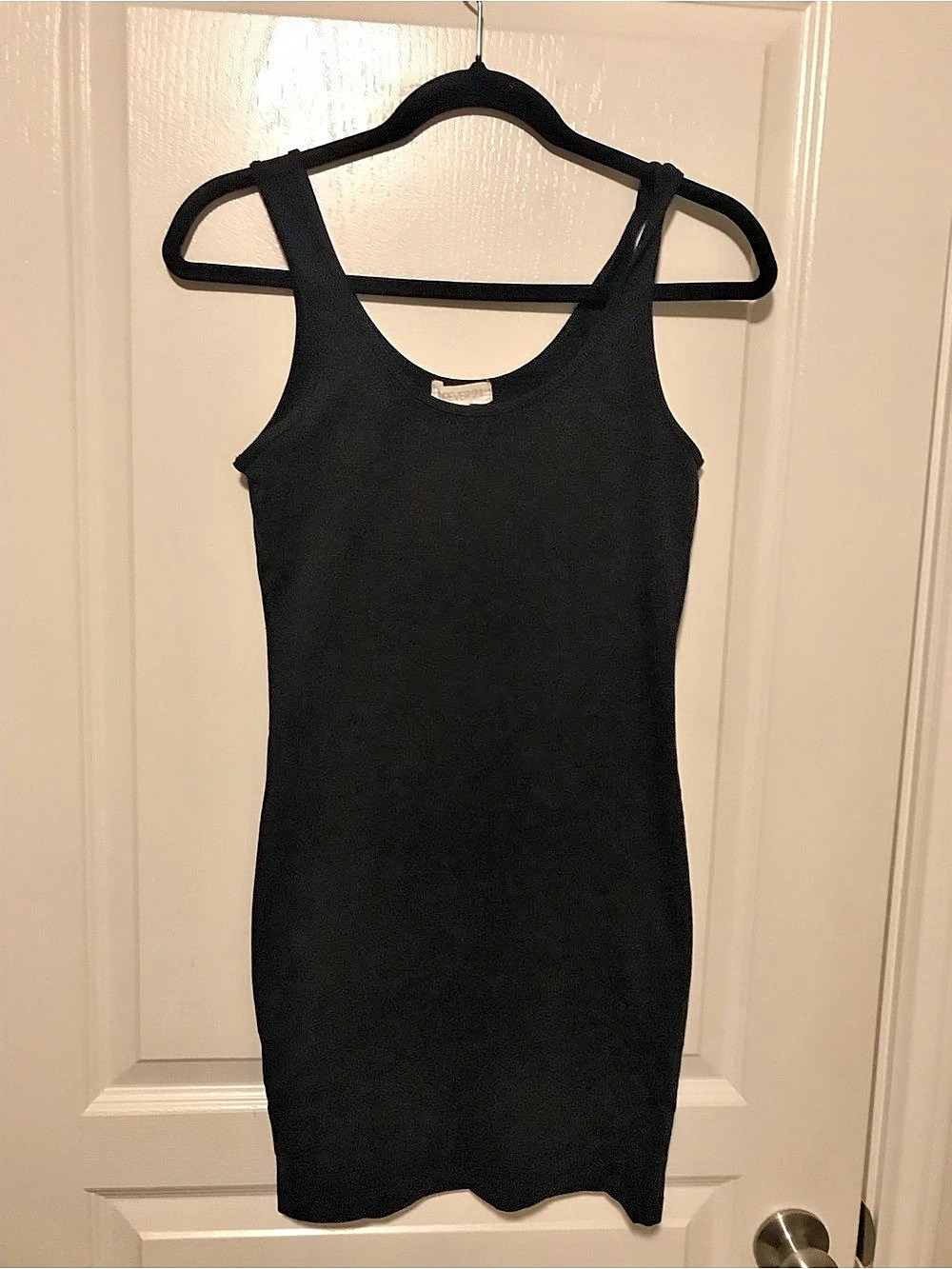 Forever 21 Basic Black Tank Mini Dress Black Small